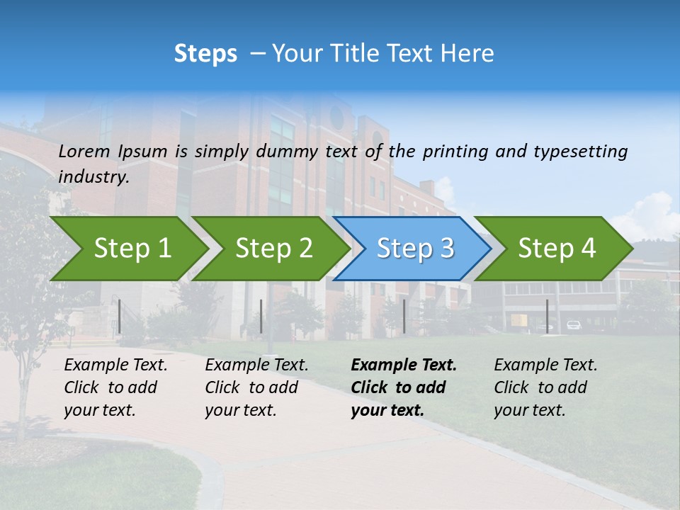 Educational North Mountains PowerPoint Template