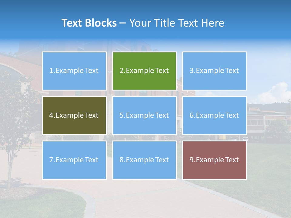Educational North Mountains PowerPoint Template
