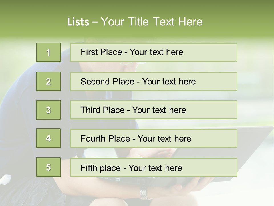 Grass Working Concentration PowerPoint Template