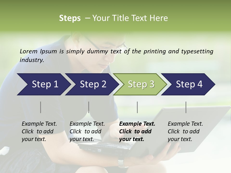 Grass Working Concentration PowerPoint Template