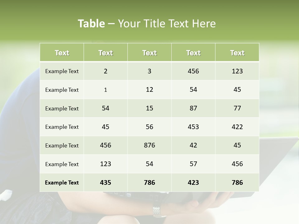 Grass Working Concentration PowerPoint Template