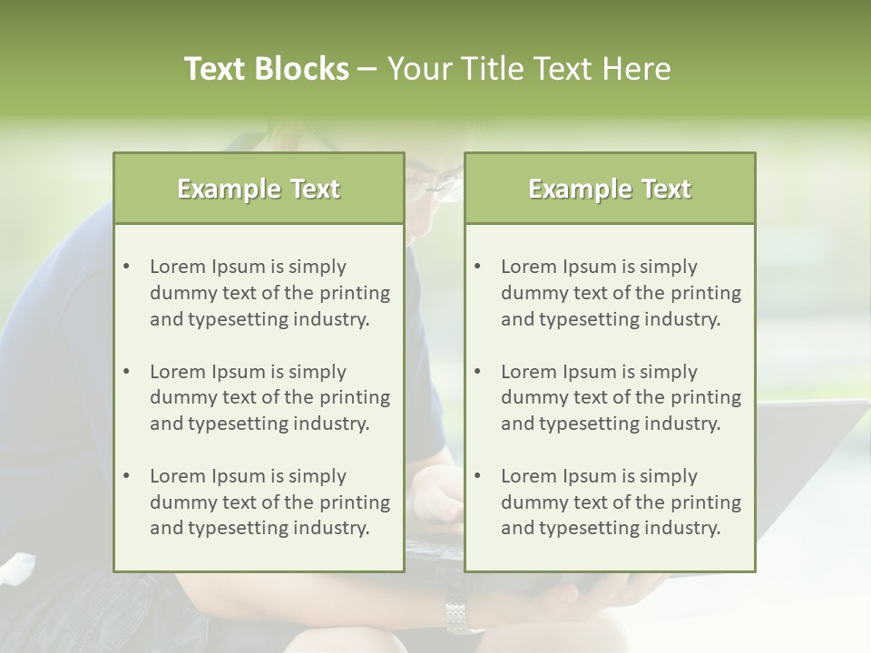 Grass Working Concentration PowerPoint Template