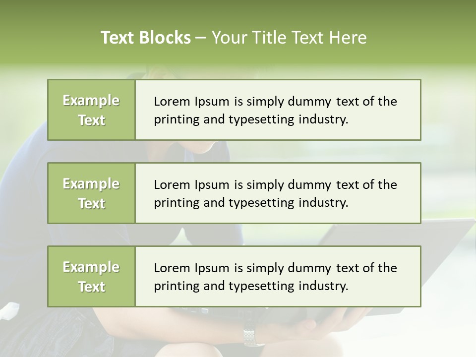 Grass Working Concentration PowerPoint Template