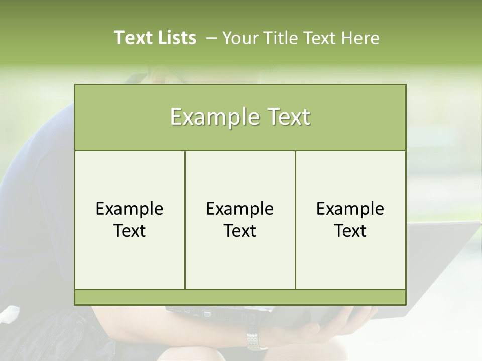 Grass Working Concentration PowerPoint Template