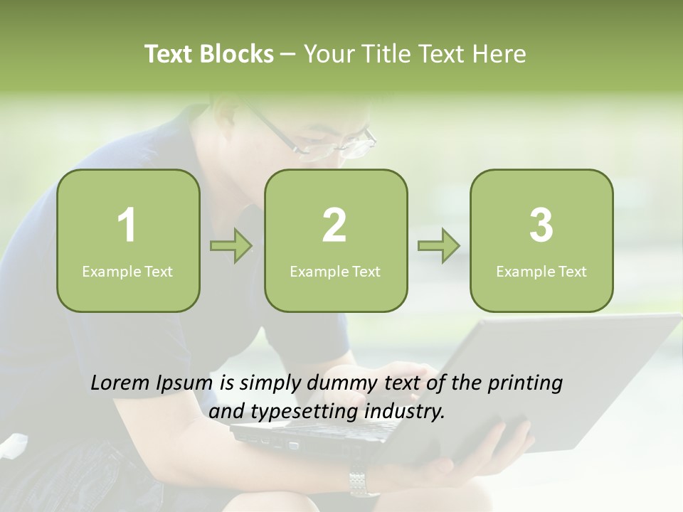 Grass Working Concentration PowerPoint Template