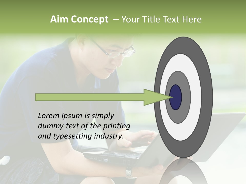 Grass Working Concentration PowerPoint Template