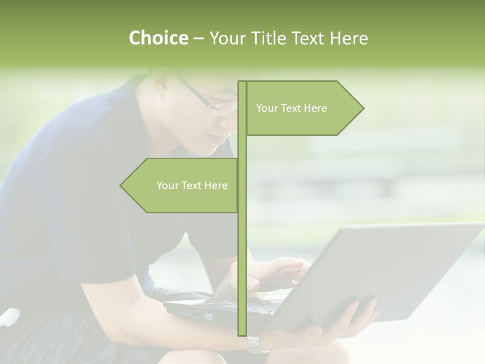 Grass Working Concentration PowerPoint Template