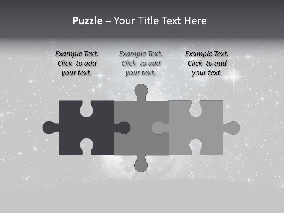 Cosmos Man Moon PowerPoint Template