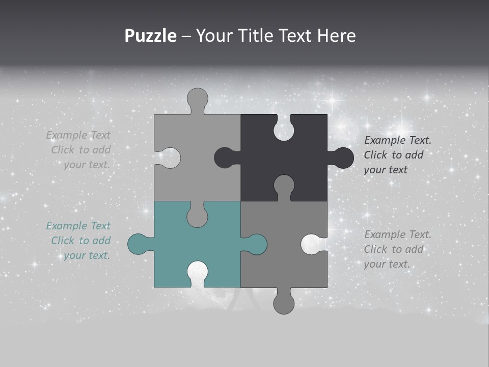 Cosmos Man Moon PowerPoint Template