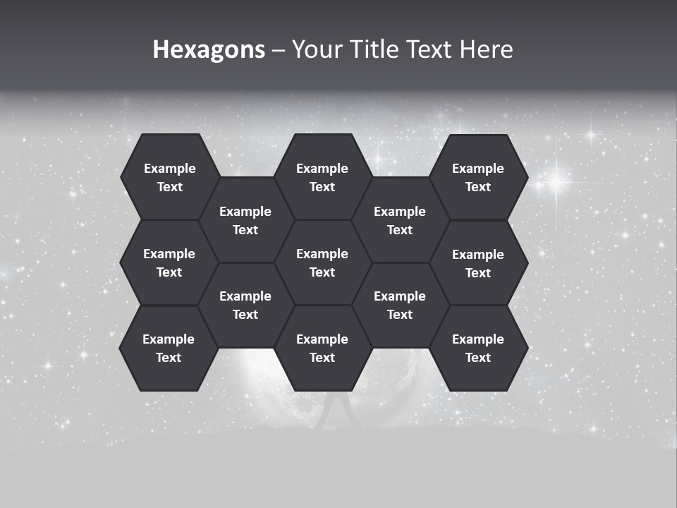 Cosmos Man Moon PowerPoint Template