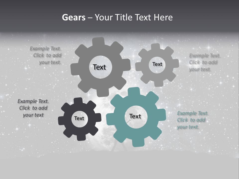 Cosmos Man Moon PowerPoint Template