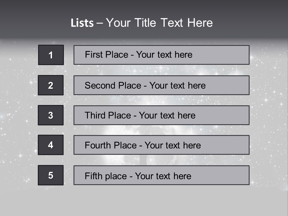 Cosmos Man Moon PowerPoint Template