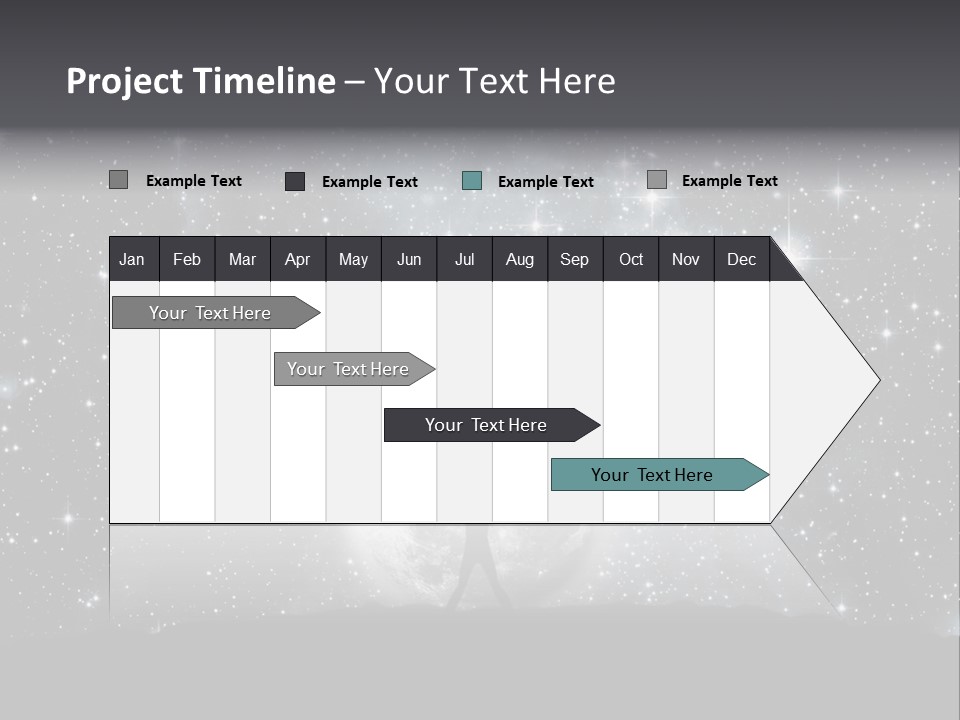 Cosmos Man Moon PowerPoint Template