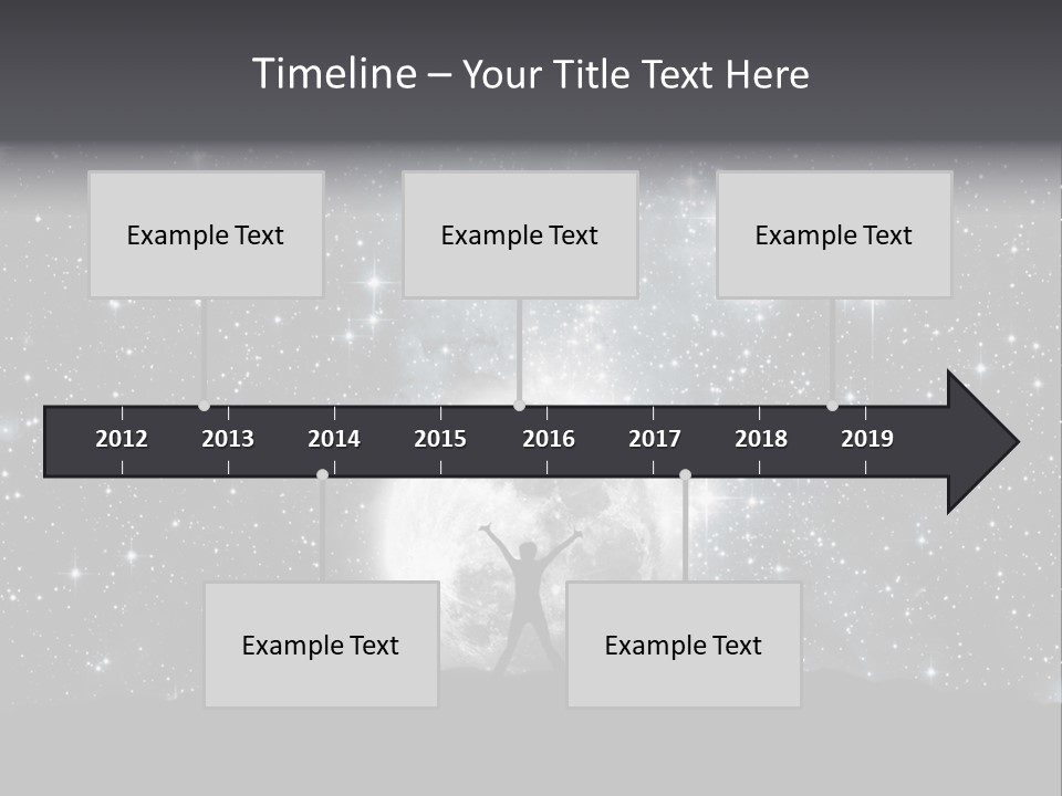 Cosmos Man Moon PowerPoint Template