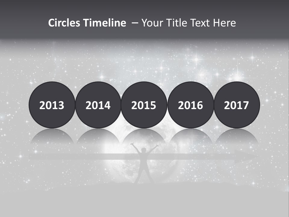 Cosmos Man Moon PowerPoint Template