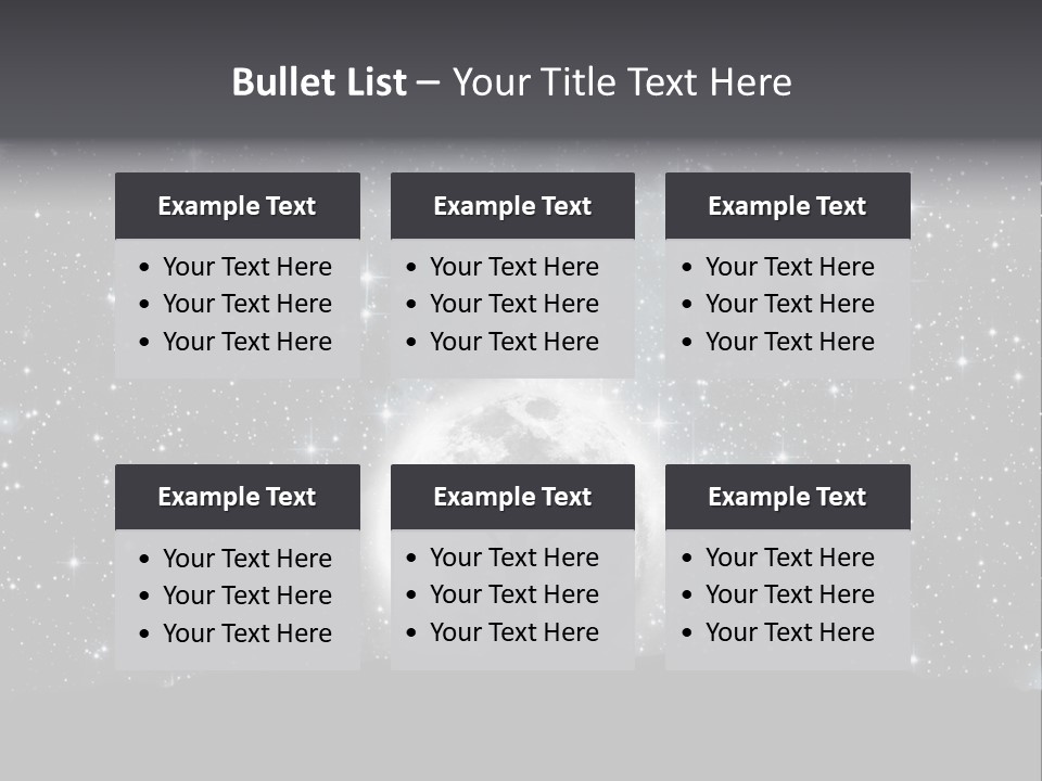 Cosmos Man Moon PowerPoint Template