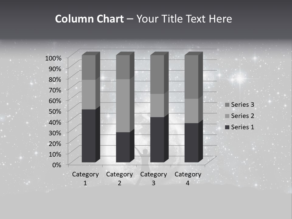 Cosmos Man Moon PowerPoint Template