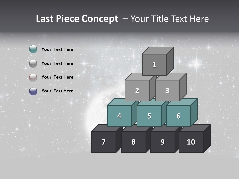 Cosmos Man Moon PowerPoint Template