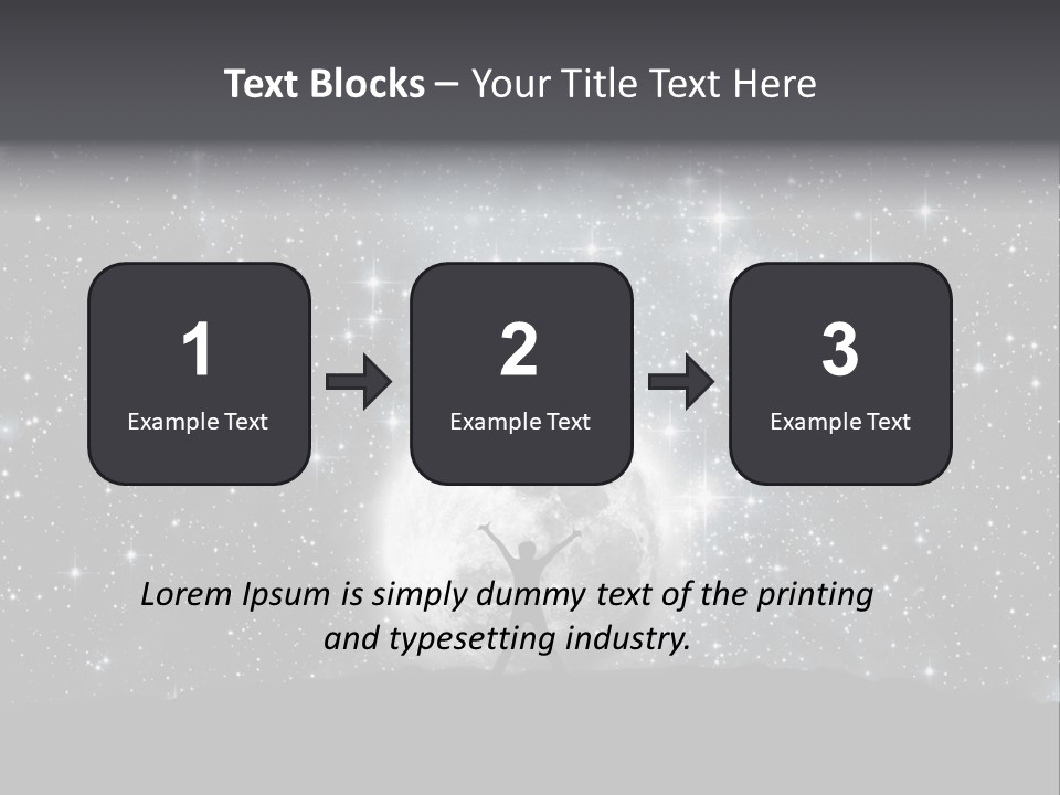 Cosmos Man Moon PowerPoint Template