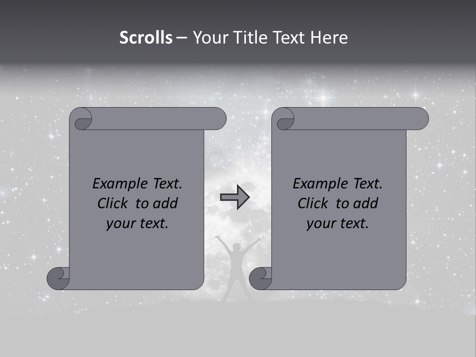 Cosmos Man Moon PowerPoint Template
