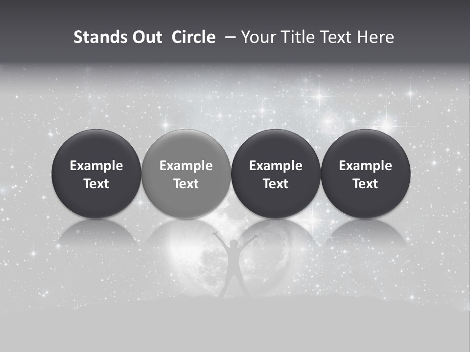 Cosmos Man Moon PowerPoint Template