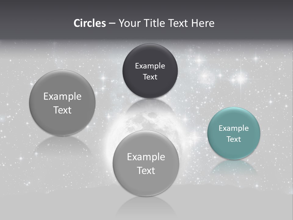 Cosmos Man Moon PowerPoint Template