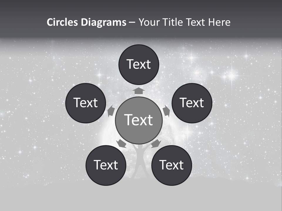 Cosmos Man Moon PowerPoint Template