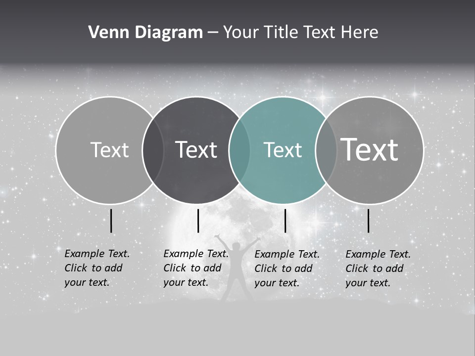 Cosmos Man Moon PowerPoint Template