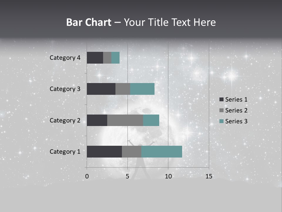 Cosmos Man Moon PowerPoint Template
