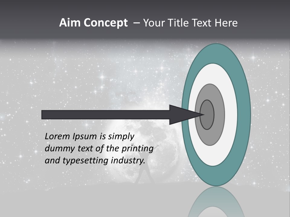 Cosmos Man Moon PowerPoint Template