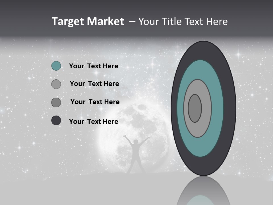 Cosmos Man Moon PowerPoint Template