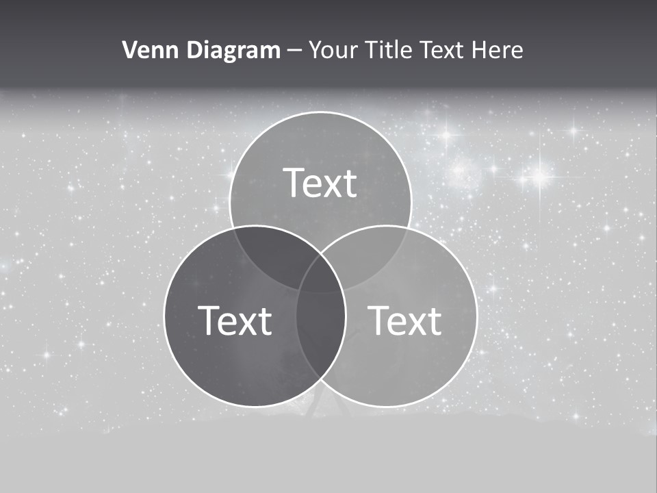 Cosmos Man Moon PowerPoint Template