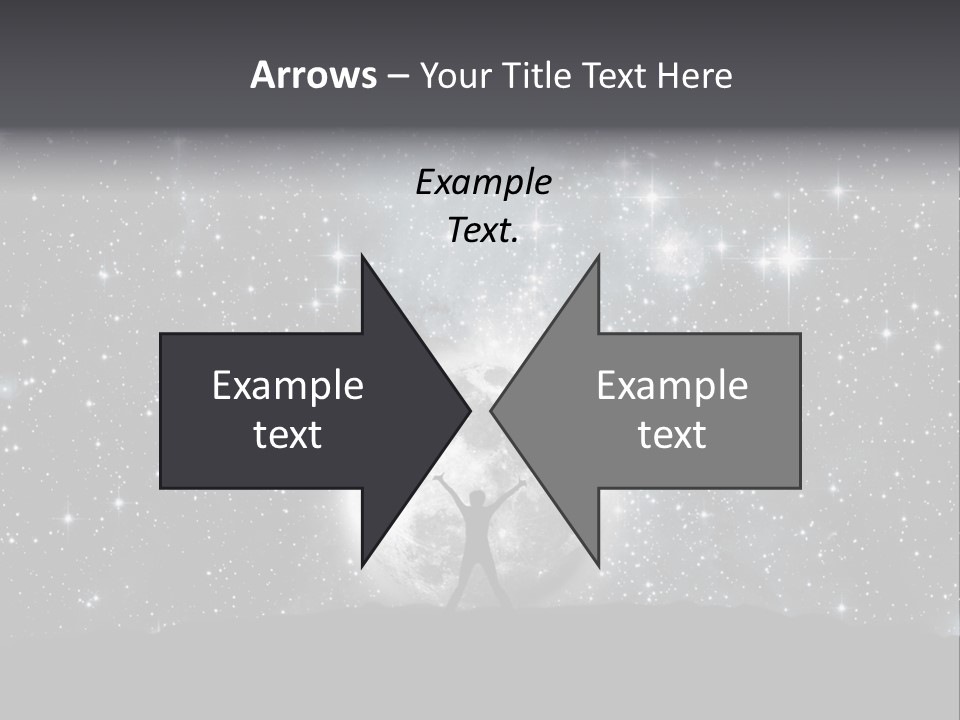 Cosmos Man Moon PowerPoint Template