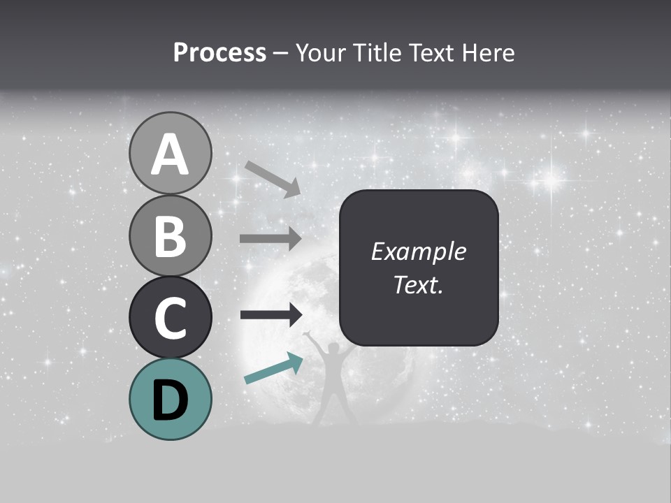Cosmos Man Moon PowerPoint Template