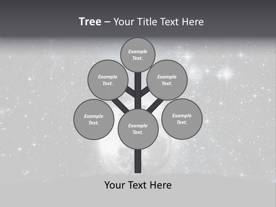 Cosmos Man Moon PowerPoint Template