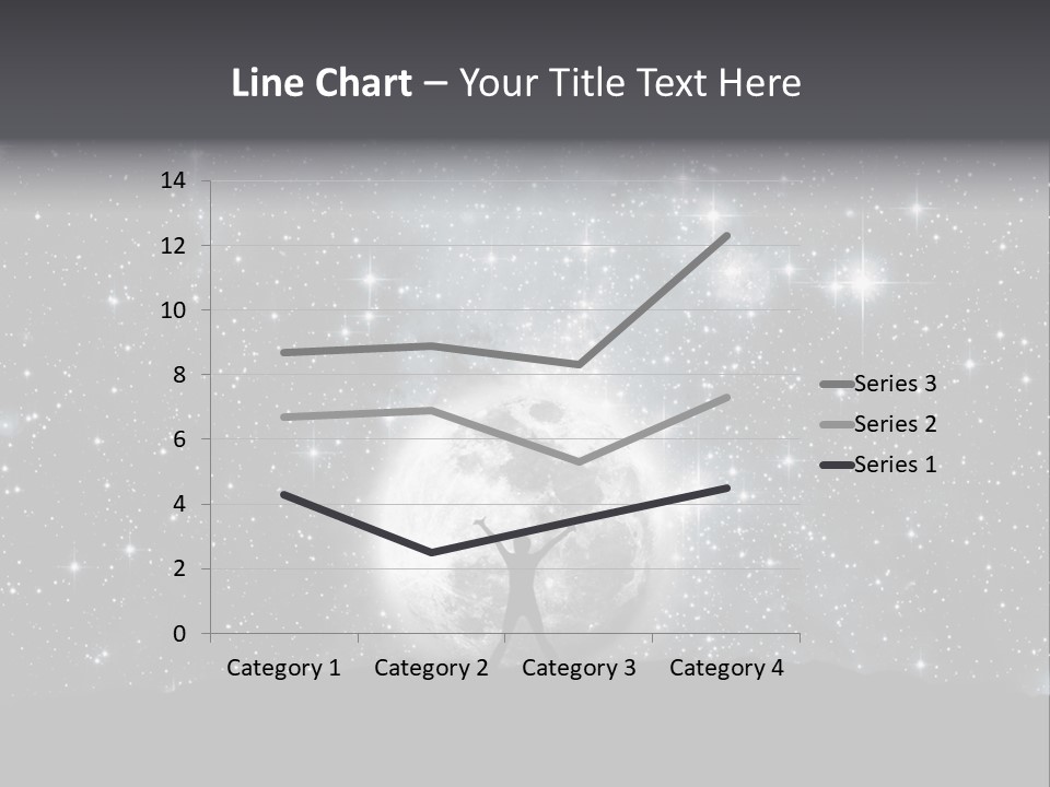 Cosmos Man Moon PowerPoint Template