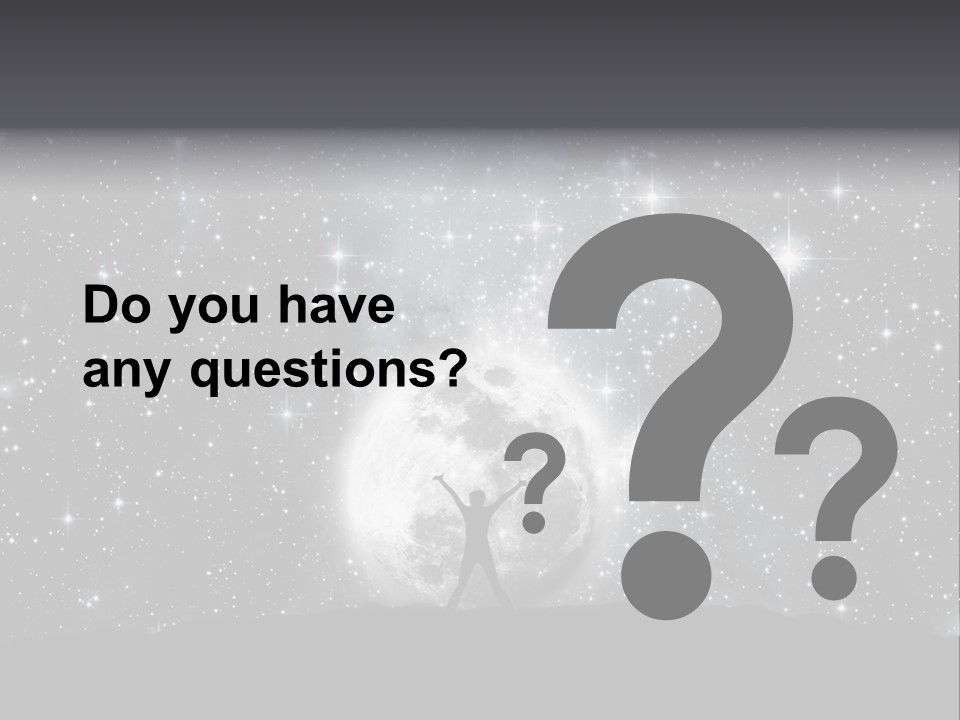 Cosmos Man Moon PowerPoint Template