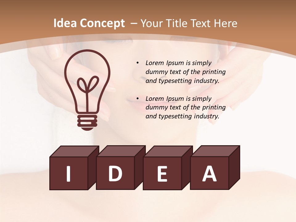 Therapy Lying Asian PowerPoint Template