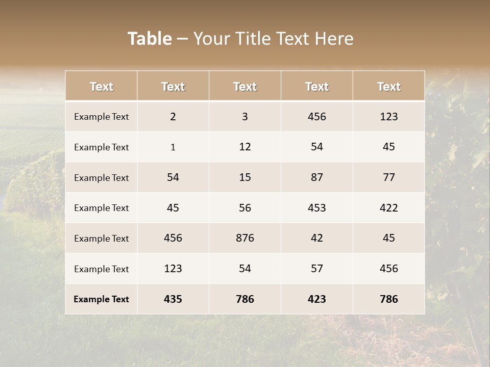 Countryside Landscape Winery PowerPoint Template