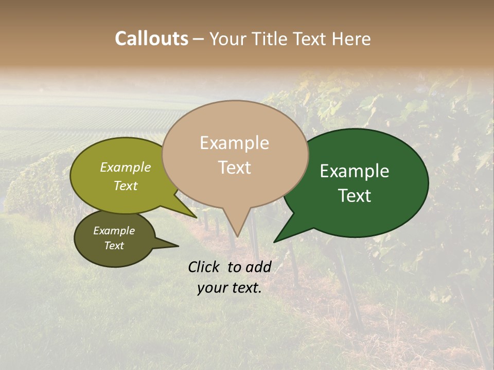 Countryside Landscape Winery PowerPoint Template