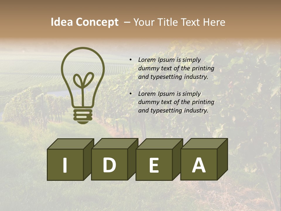 Countryside Landscape Winery PowerPoint Template