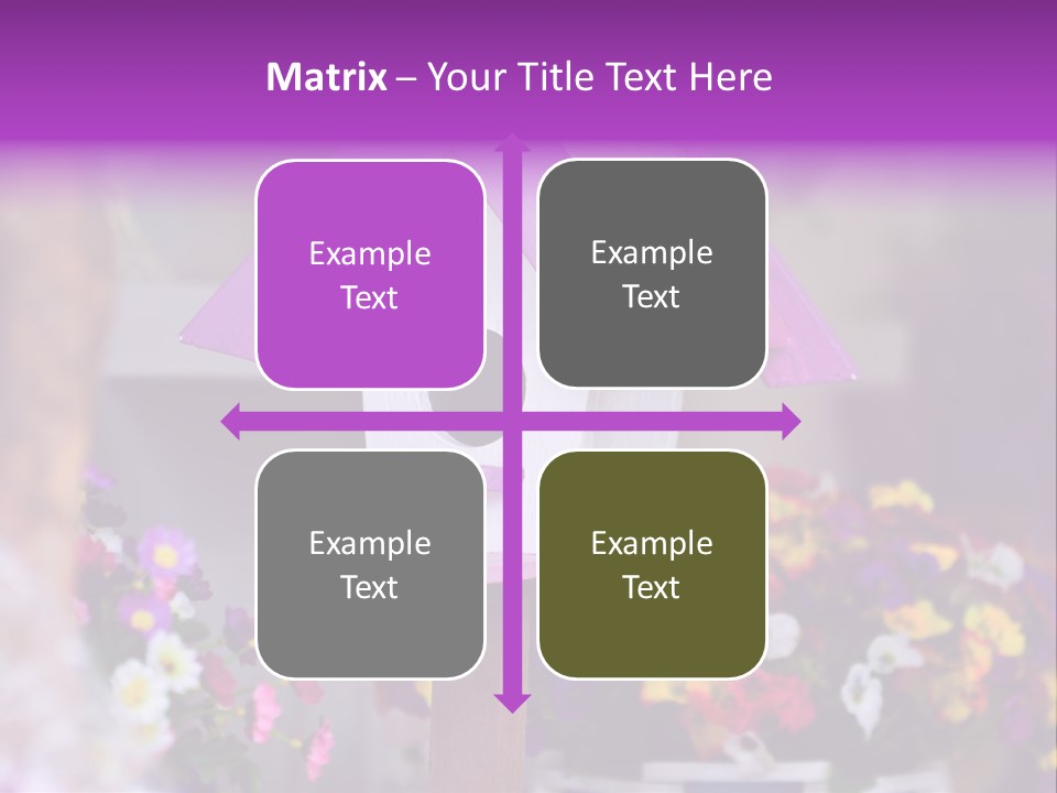 Pink Birdhouse Fun PowerPoint Template