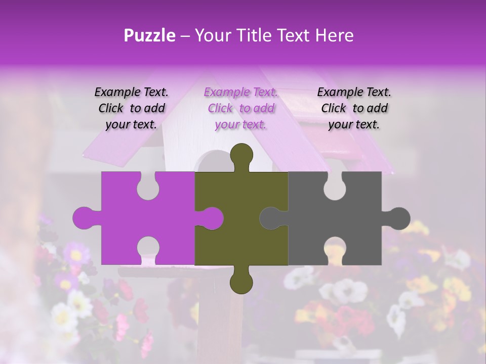 Pink Birdhouse Fun PowerPoint Template