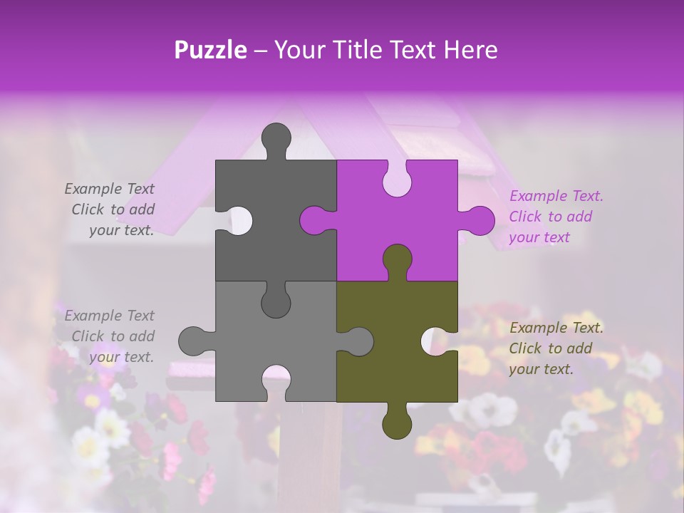 Pink Birdhouse Fun PowerPoint Template