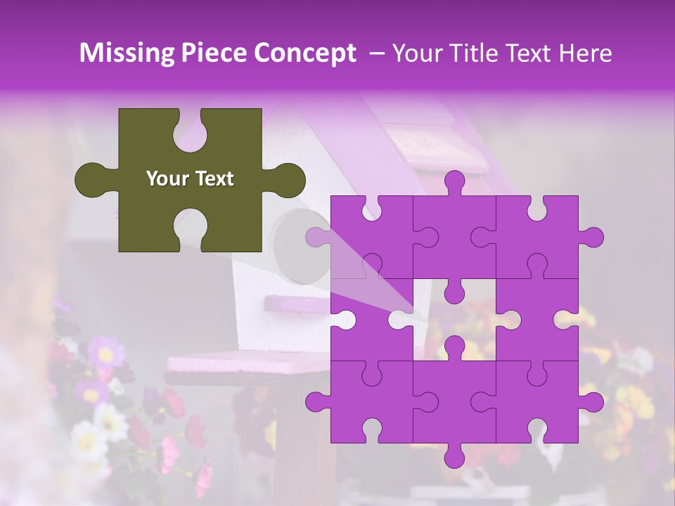 Pink Birdhouse Fun PowerPoint Template