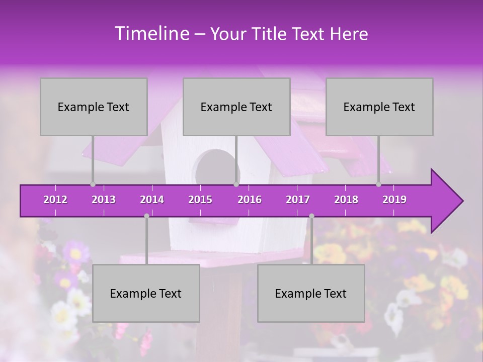 Pink Birdhouse Fun PowerPoint Template