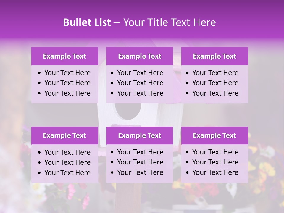 Pink Birdhouse Fun PowerPoint Template