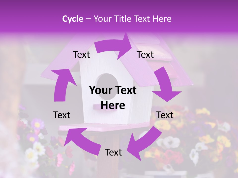 Pink Birdhouse Fun PowerPoint Template