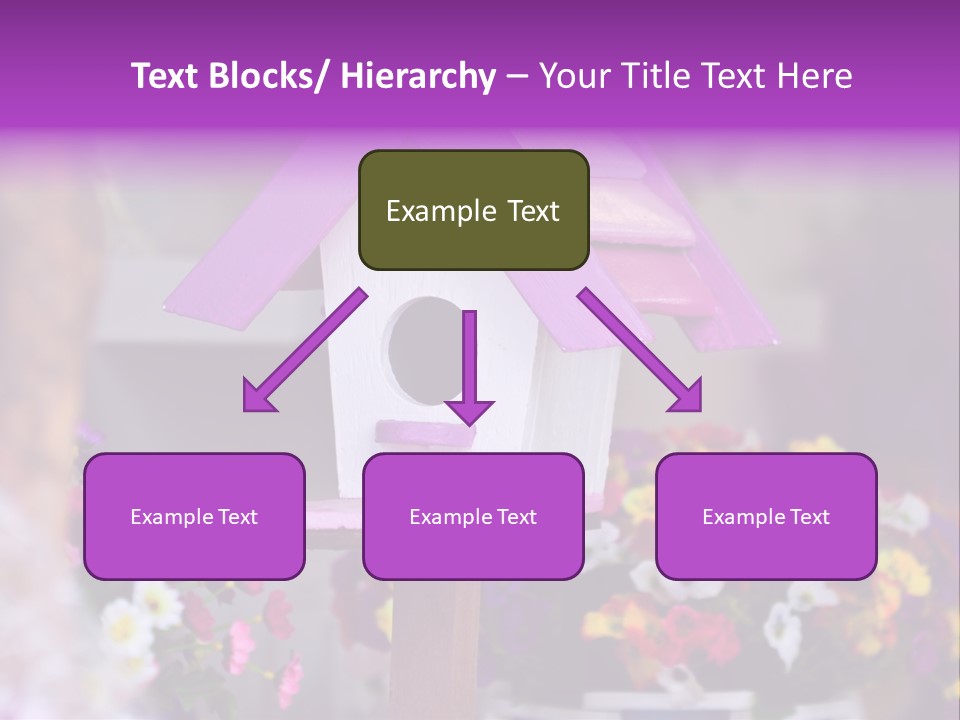 Pink Birdhouse Fun PowerPoint Template