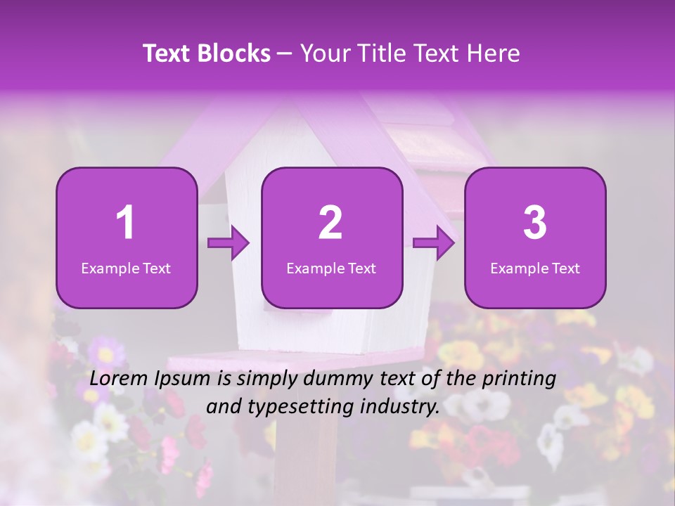 Pink Birdhouse Fun PowerPoint Template